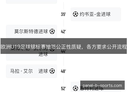 欧洲U19足球锦标赛抽签公正性质疑，各方要求公开流程